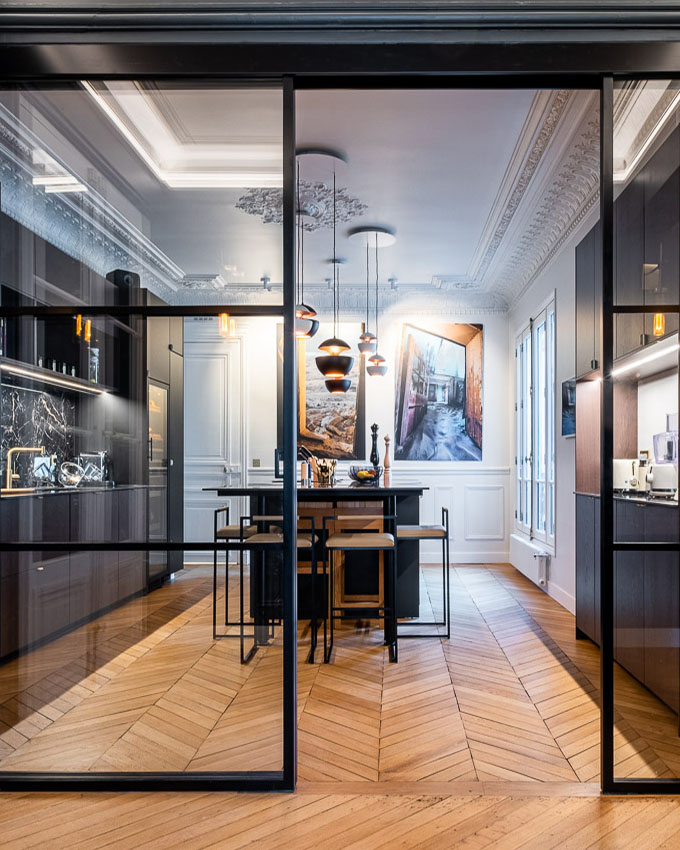 Stanislas Eurieult Architectures : RENOVATION COMPLETE D'UN APPARTEMENT PARISIEN 