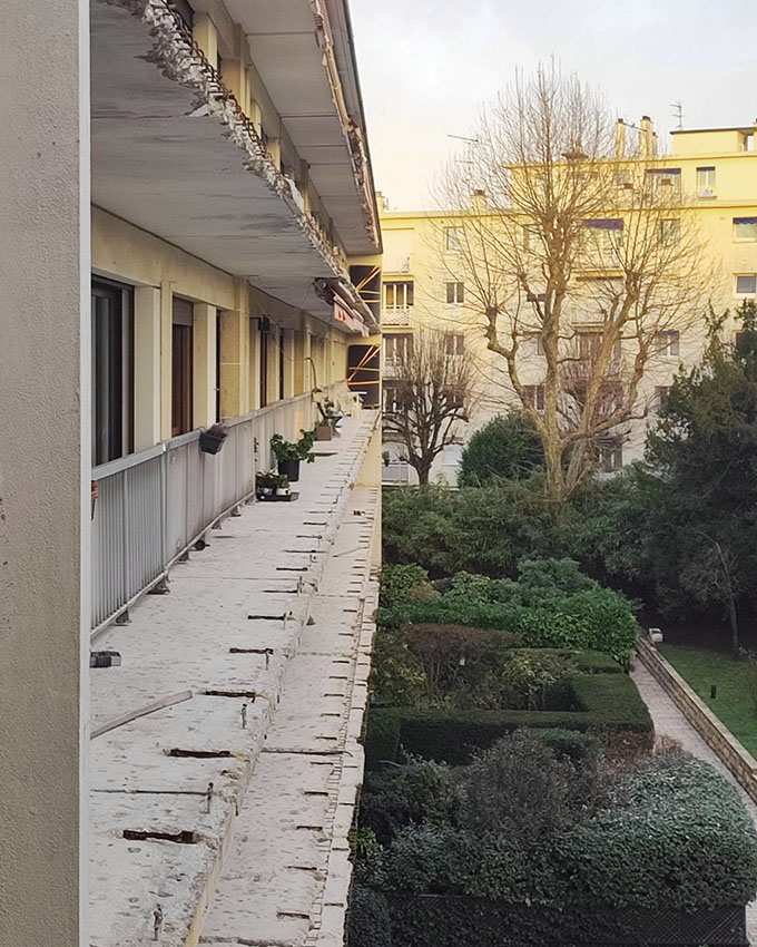 Stanislas Eurieult Architectures : Rehabilitation de balcons dans une résidence 